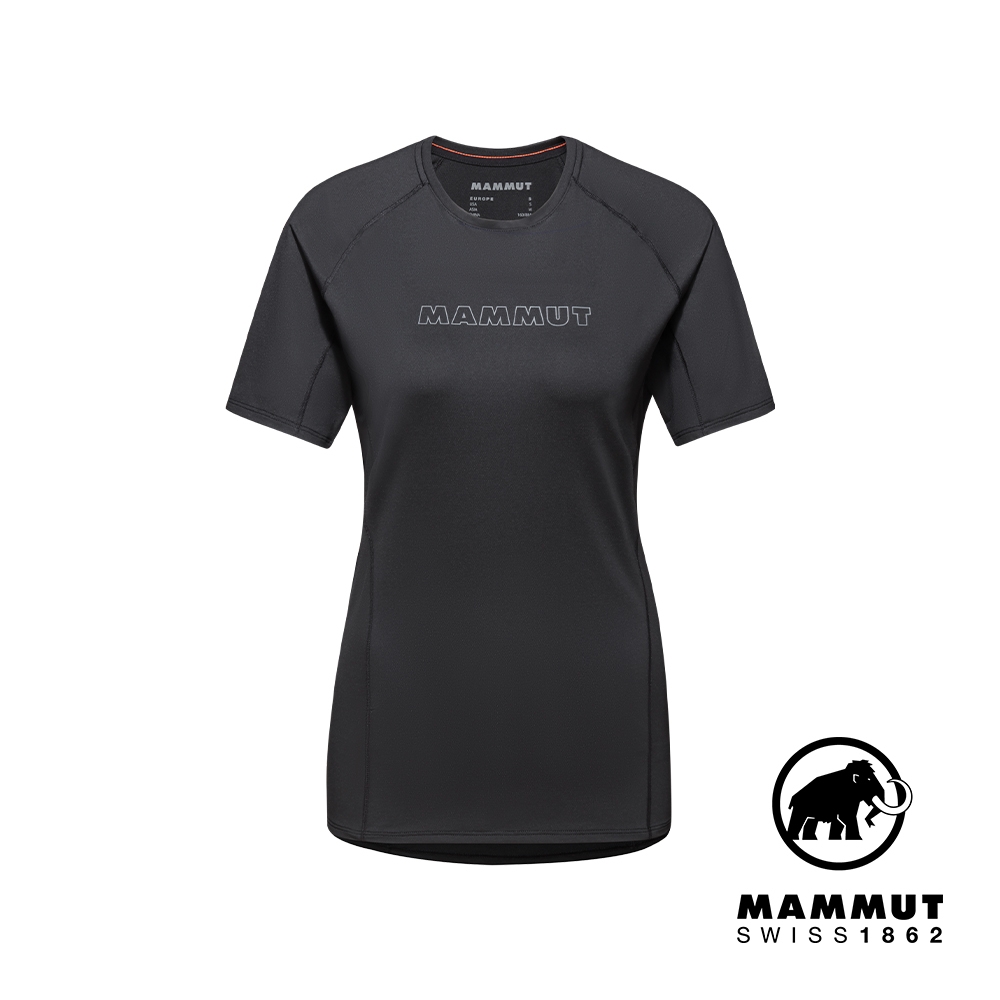 【Mammut 長毛象】Selun FL Logo T-Shirt W 機能LOGO短袖T恤 黑色 女款 #1017-05060