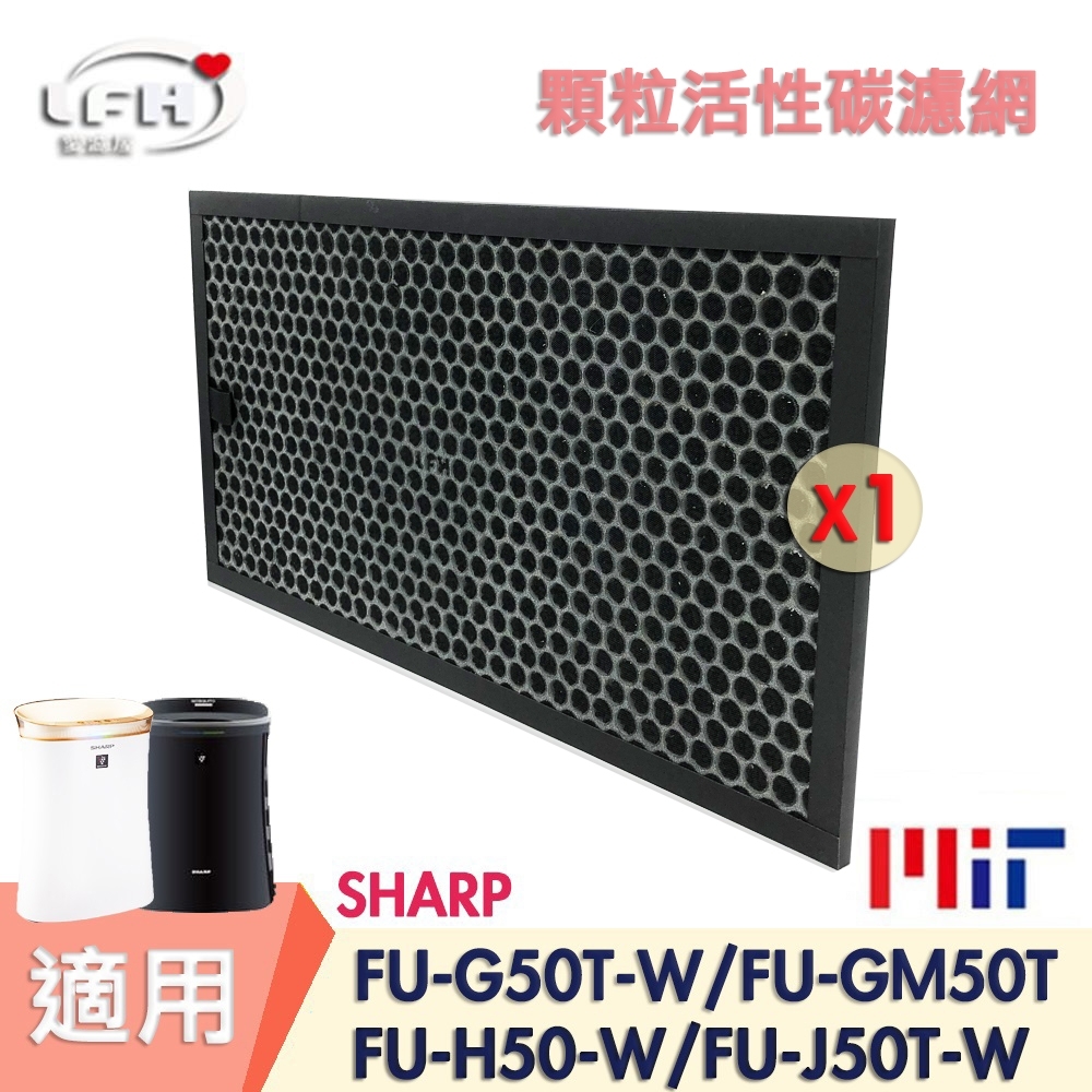 LFH 顆粒活性碳清淨機濾網適用SHARP 夏普FU-G50T FU-GM50T FU-H50 FU