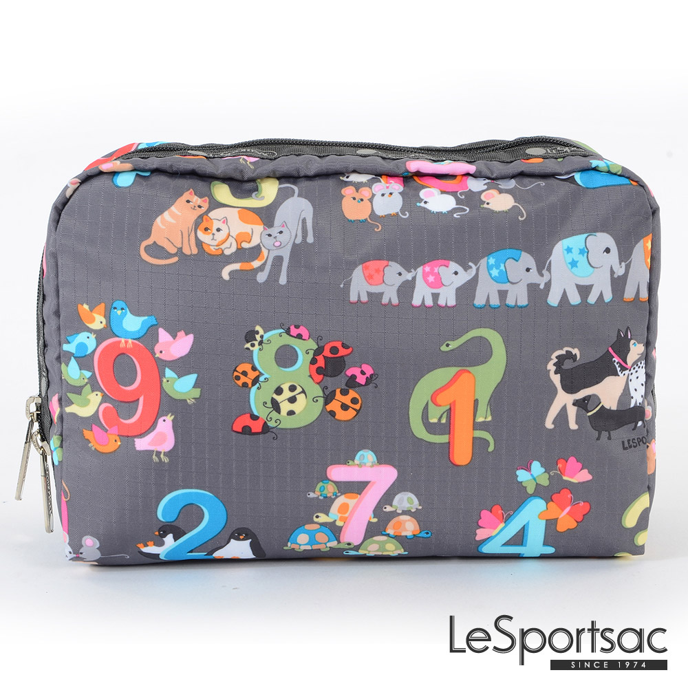 LeSportsac - Standard大型旅行收納包 (動物數數)