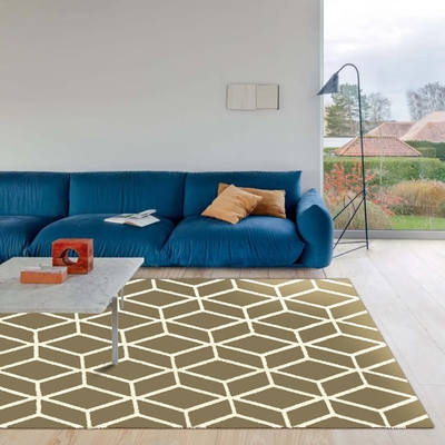 范登伯格 - 普蕾爾 現代地毯 - 織網(咖) (80 x 150cm)