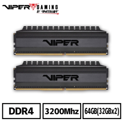 VIPER蟒龍 VB4 DDR4 3200 64GB(2x32G)桌上型記憶體