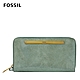 FOSSIL Liza 真皮拉鍊式長夾-鼠尾草綠 SL6564839 product thumbnail 1