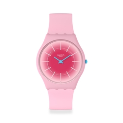 Swatch SKIN超薄系列手錶 RADIANTLY PINK (34mm) 男錶 女錶 手錶 瑞士錶 錶