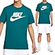 Nike AS M NSW Tee Icon Futura 男款 湖水綠色 基本款 大勾 運動 短袖 AR5005-381 product thumbnail 1