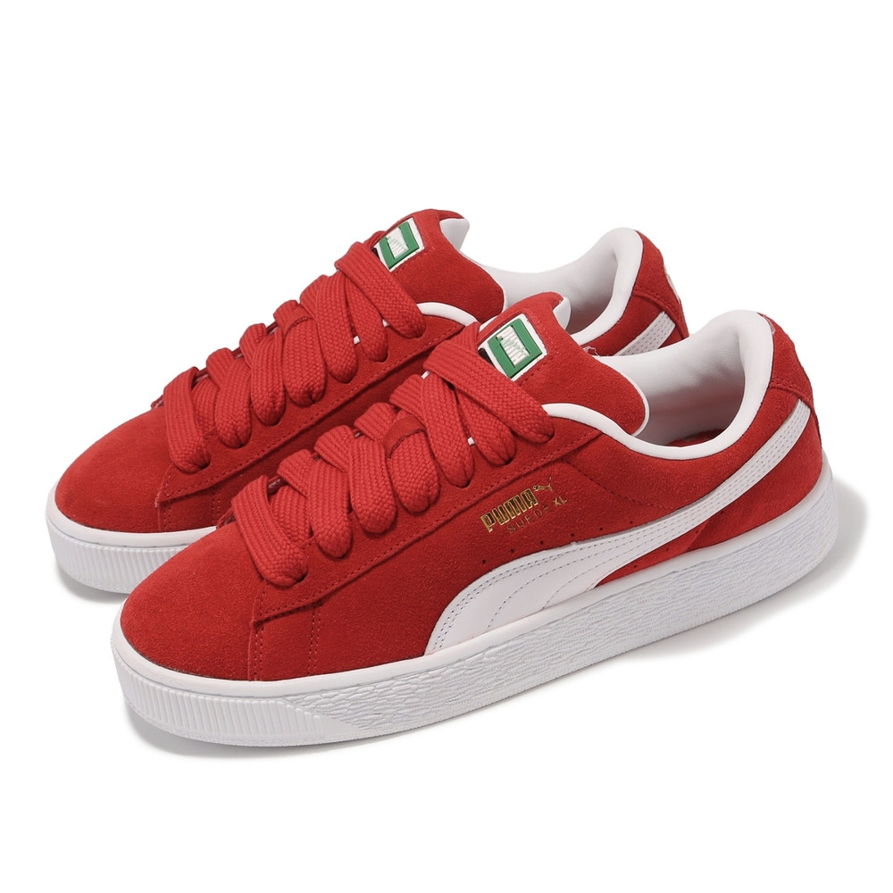 Puma 休閒鞋 Suede XL 男鞋 女鞋 紅 白 麂皮 復古 板鞋 情侶鞋 39520503