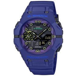 CASIO 卡西歐 G-SHOCK 藍牙連線 科幻宇宙雙顯腕錶 新年禮物 46mm / GA-B001CBR-2A