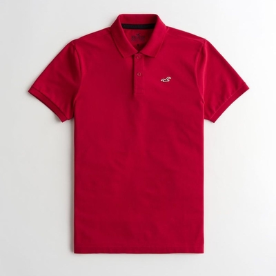 Hollister HCO 短袖 polo 紅色 2085