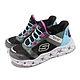 Skechers 燈鞋 S Lights Slip-Ins 瞬穿科技 中大童 黑 藍 發光 星星 童鞋 套入式 303701LBKMT product thumbnail 1