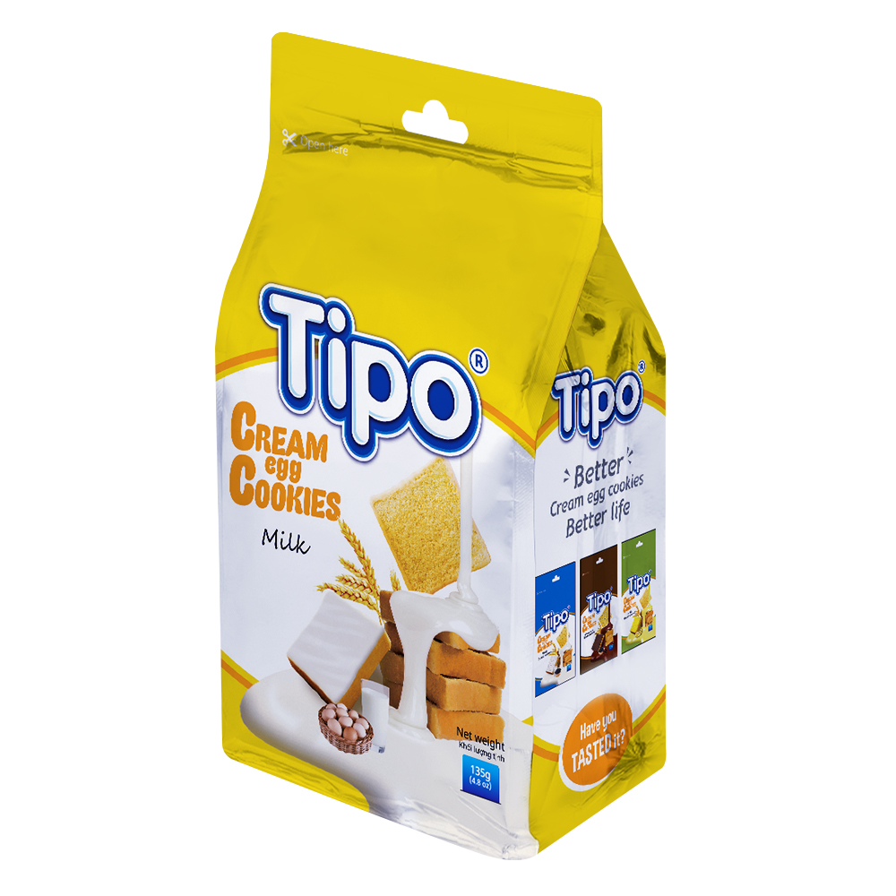 Tipo 雞蛋吐司餅-牛奶風味(135g)