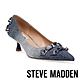 STEVE MADDEN-KENLEE 鉚釘牛仔尖頭低跟鞋-牛仔藍 product thumbnail 1