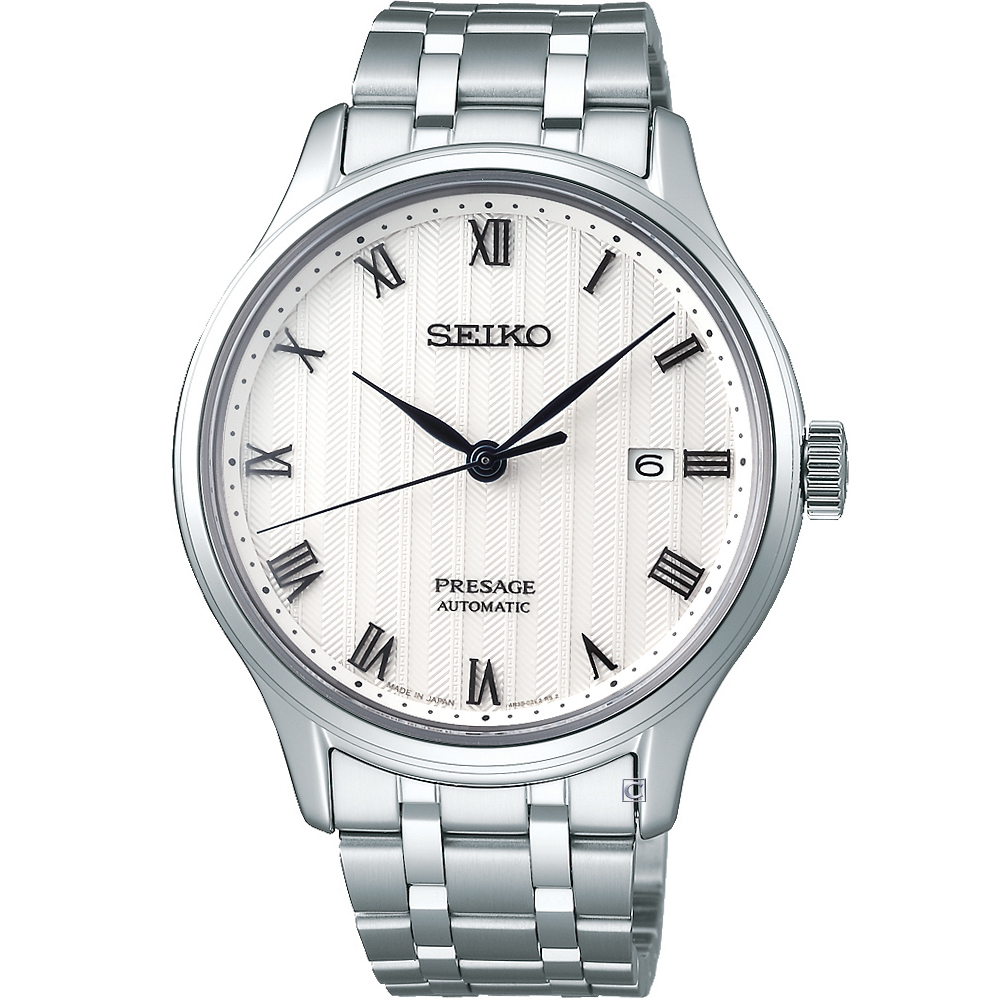 SEIKO Presage 沉穩時尚機械腕錶(4R35-02S0S)白/41mm__SK043