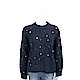 KENZO 彩色寶石鑽貼飾深藍色針織羊毛衫 product thumbnail 1