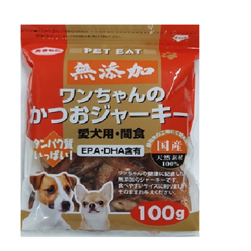 (兩包組)PET EAT元氣王-鰹魚肉乾 100g-愛犬用