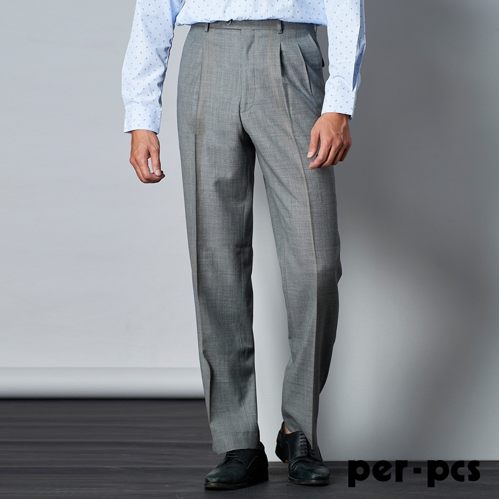 per-pcs 紳士風範簡約打摺西褲(802215)