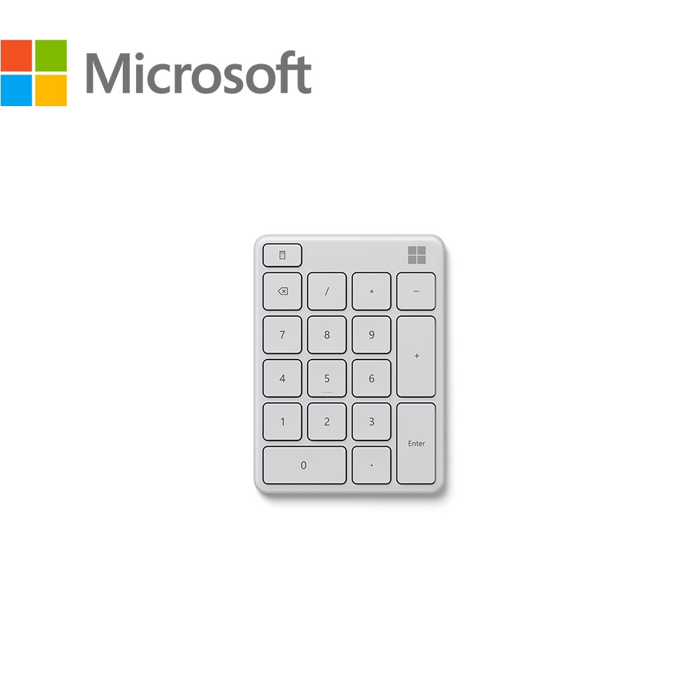 微軟藍牙數字鍵盤-月光灰
