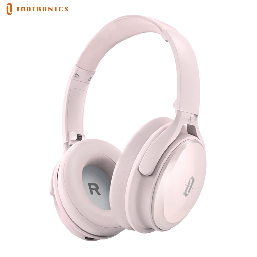TaoTronics TT-BH22 藍牙主動降噪耳罩耳機 - 粉色