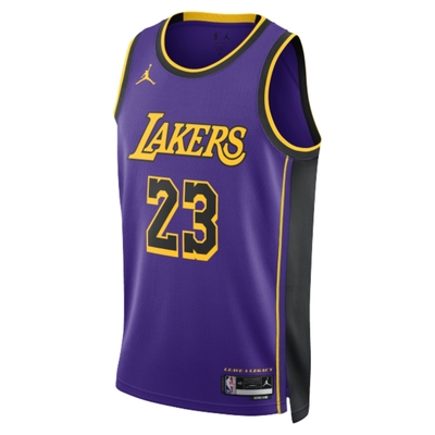 NIKE 背心 男款 運動背心 慢跑 湖人隊 LAL MNK DF SWGMN JSY STM 22 NBA 紫 DO9530-508