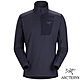 【ARCTERYX 始祖鳥】男 Rho LT Zip Neck 刷毛內層套頭衫_X000005253-27589 黑寶石 product thumbnail 1