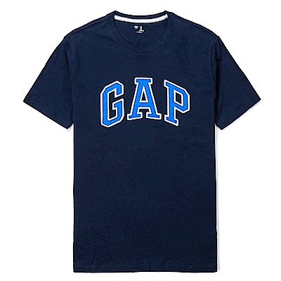 GAP 經典LOGO標誌短袖T恤-深藍色