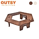 OUTSY 戶外露營燒烤便攜六角拼接桌/野餐桌/圍爐桌(兩色可選) product thumbnail 1