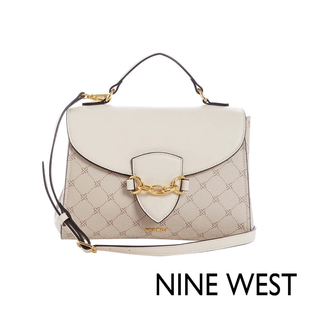 NINE WEST CHANNA鍊條裝飾方包-經典LOGO紋(115720)