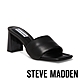 STEVE MADDEN-LEXIE 素面方頭粗跟涼拖鞋-黑色 product thumbnail 1