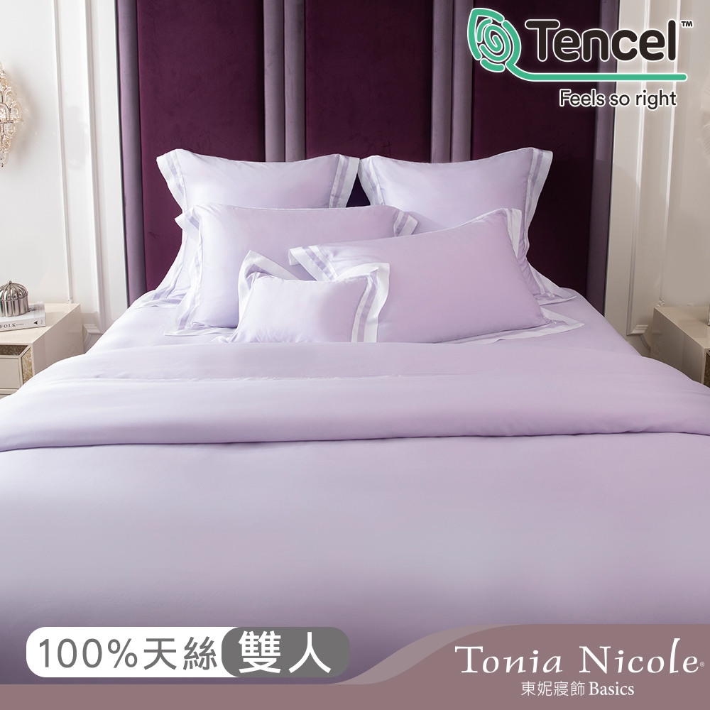 Tonia Nicole 東妮寢飾 薔薇環保印染100%萊賽爾天絲被套床包組(雙人)