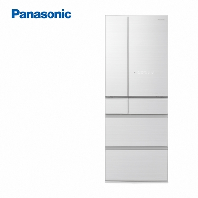 Panasonic國際牌日製600L六門玻璃變頻電冰箱 NR-F609HX-W1 翡翠白