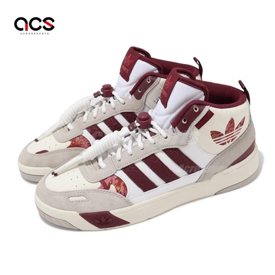 adidas 休閒鞋 Post Up 男鞋 米白 紅 新年 CNY 復古 麂皮 三葉草 愛迪達 IF2564