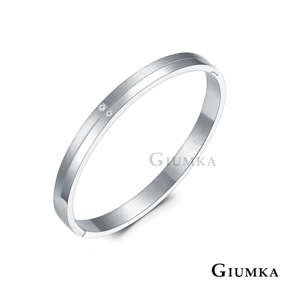 GIUMKA白鋼手環女款 守護情侶款 銀色細版 單個價格