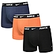 Nike Everyday Cotton Stretch 高彈力棉質貼身平口褲/四角褲 NIKE內褲-黑、橘、灰藍 三入組 product thumbnail 1