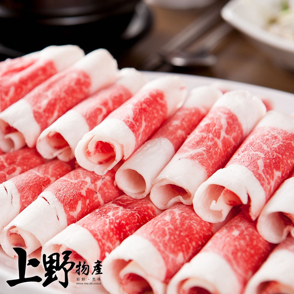 (滿899免運)【上野物產】美國產 極上燒肉屋用雪花牛肉片（200g±10%/盒）x1包 牛排 牛肉 烤肉 烤肉組 中秋 燒烤