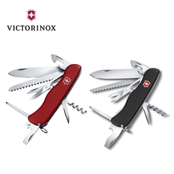 VICTORINOX 瑞士維氏14用戶外騎士安全鎖防滑瑞士刀-紅/黑