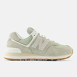 New Balance [WL574QD2] 女 休閒鞋 運動 經典 復古 B楦 NB 574 緩震 麂皮 穿搭 奶綠