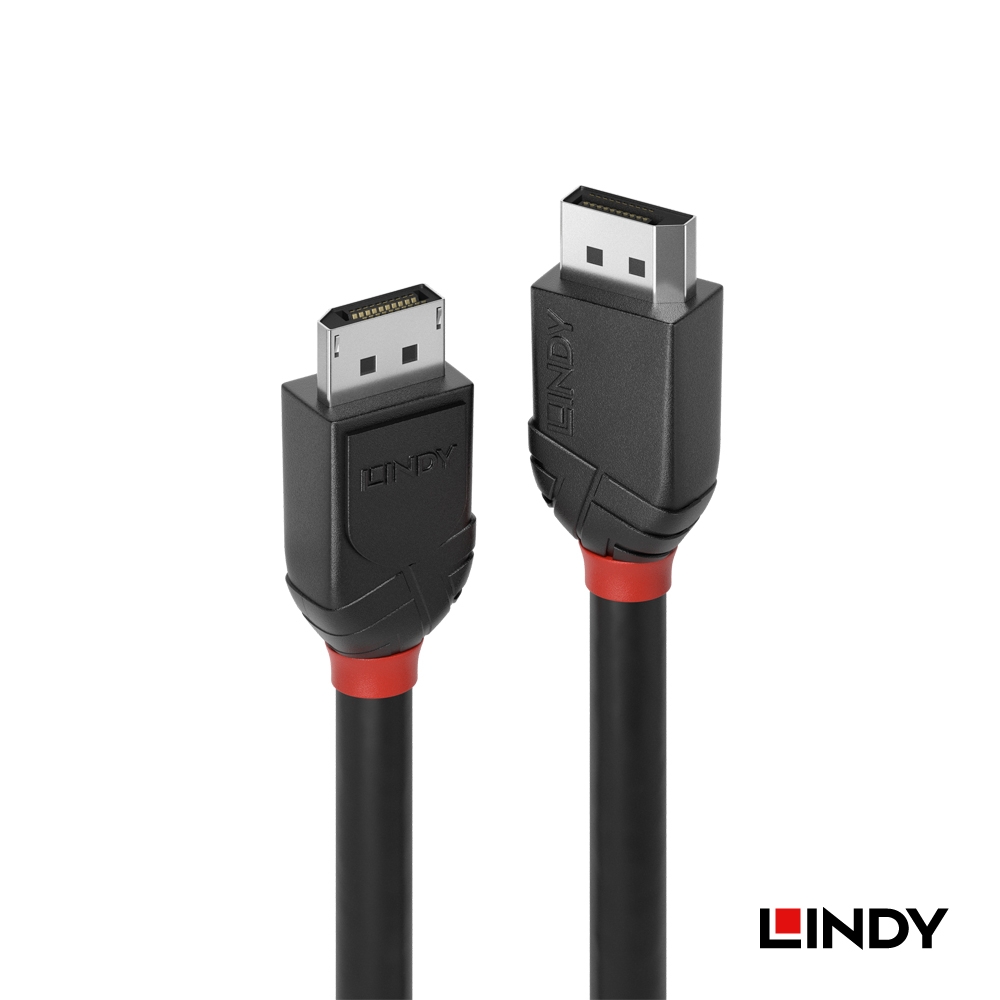 LINDY 林帝 BLACK DisplayPort 1.2版 公 to 公 傳輸線 3m (36493)