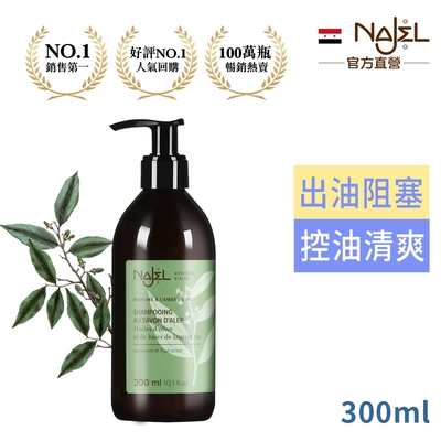 法國NAJEL阿勒坡古皂液木質沉香洗髮露300ml