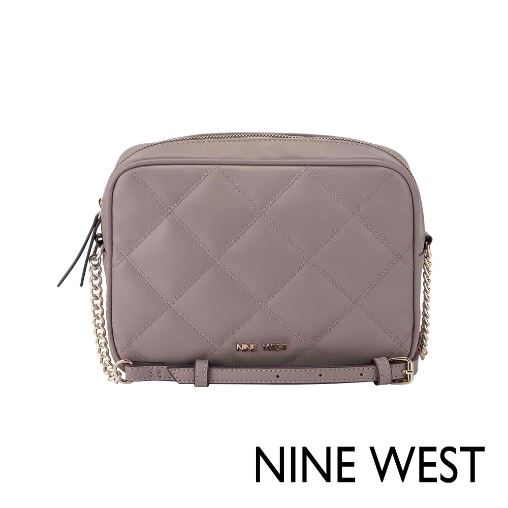 福利品 NINE WEST MADISEN 菱格方包-可可棕