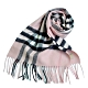 BURBERRY 經典格紋100% 喀什米爾羊毛圍巾(玫瑰粉) product thumbnail 1