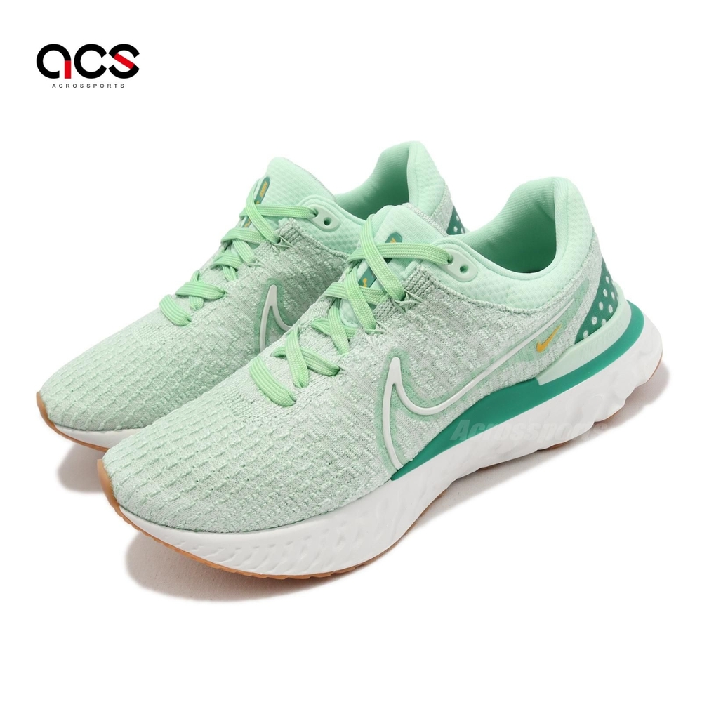 Nike 慢跑鞋 Wmns React Infinity Run FK 3 女鞋 湖水綠 支撐 路跑 運動鞋 DD3024-301