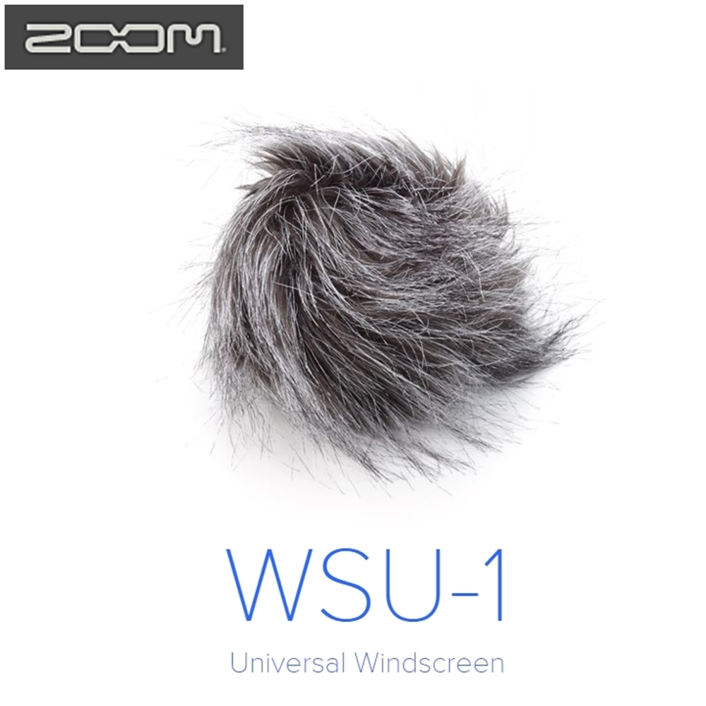 日本ZOOM麥克風防風毛罩WSU-1防風罩(兔毛,適錄音機H1 H2n H4n H6去風切聲少雜音)mic deat cat
