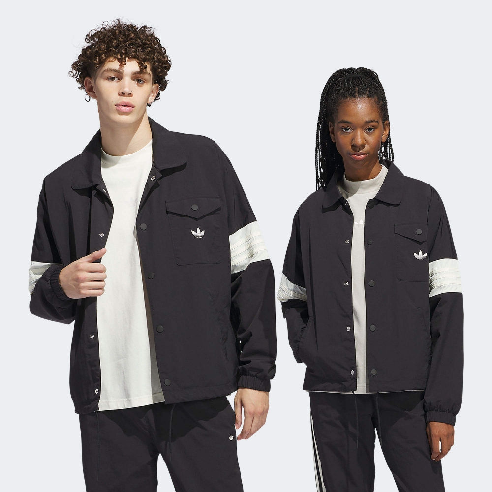 adidas 外套 男款 女款 運動外套 風衣外套 三葉草 亞規 COACH JACKET 黑 IM9646