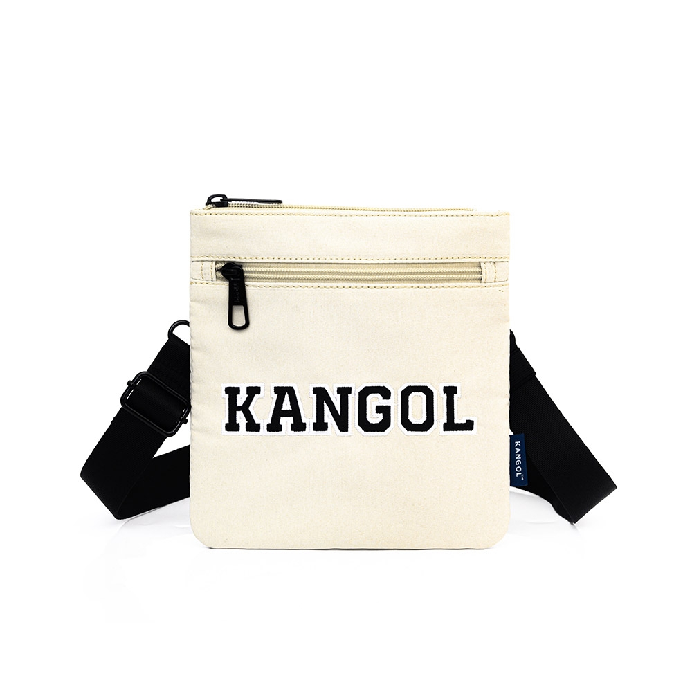 KANGOL 字母小扁包 米白-6225172001