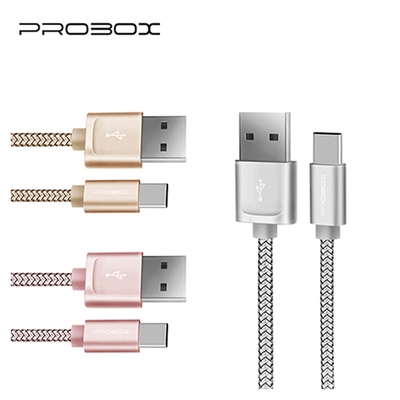 PROBOX USB-A 3.0 to Type-C 高速編織傳輸充電線 20cm 三色可選