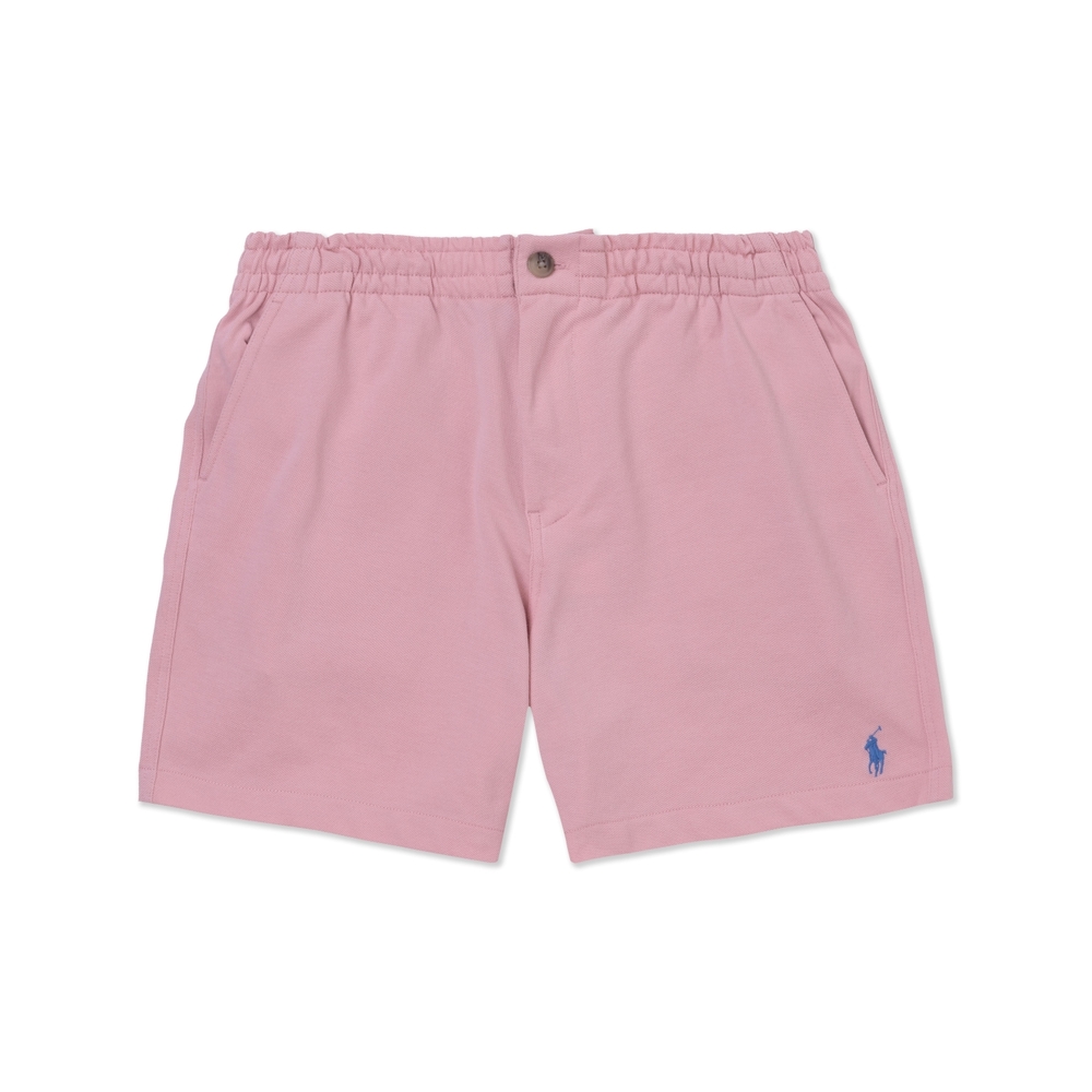 Polo Ralph Lauren RL 熱銷刺繡小馬透氣純棉短褲-粉色
