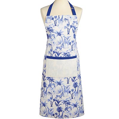 《KitchenCraft》平口單袋圍裙(非洲藍調)