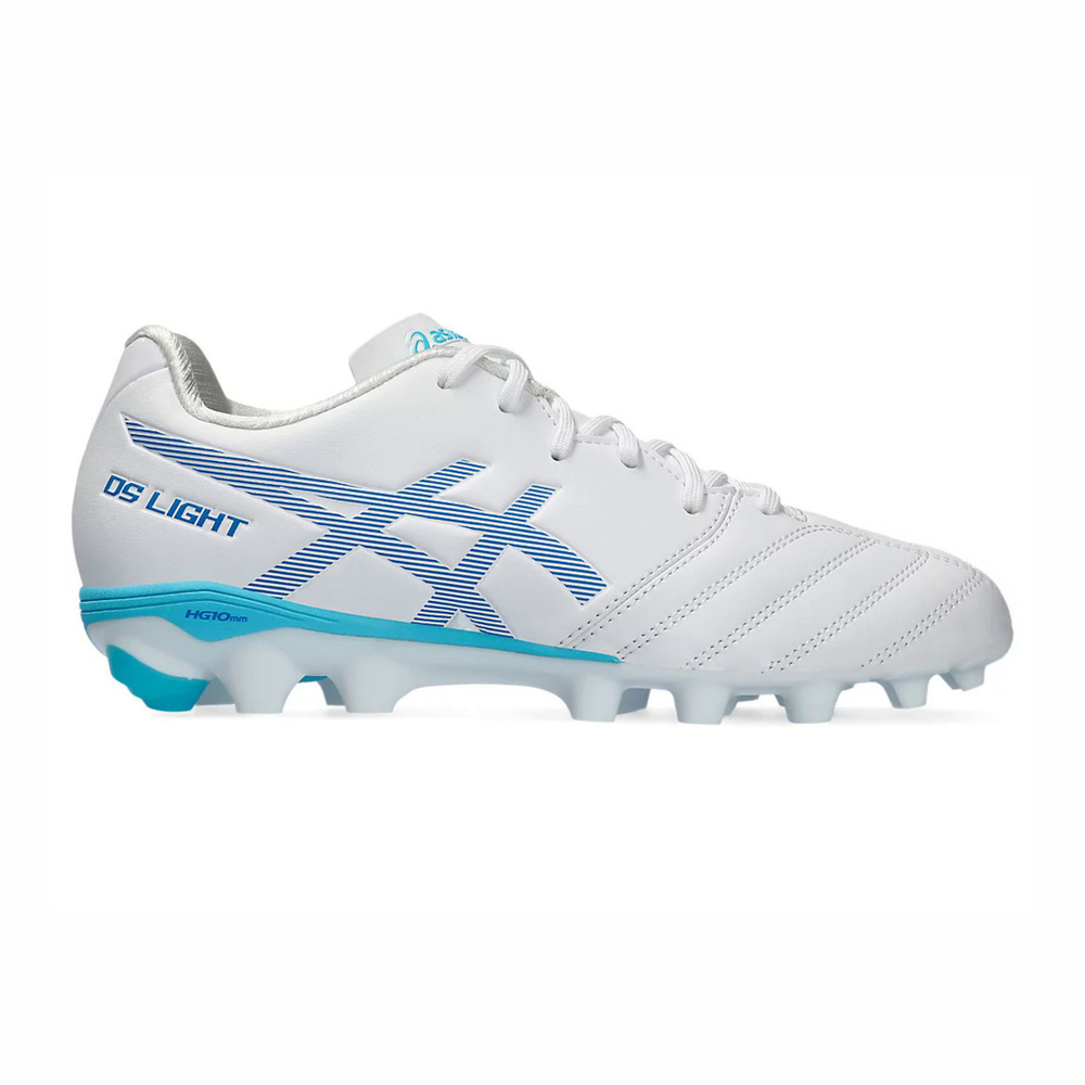 Asics Ds Light Jr Gs [1104A046-102] 大童 足球鞋 運動 寬楦 輕量 亞瑟士 白 藍