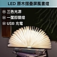 【SunZa 】LED原木摺疊屏風書燈-宮廷花卉款-大小本組合優惠價 product thumbnail 1