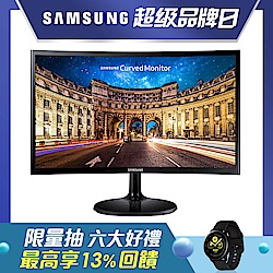 SAMSUNG C24F390FHE 24型 VA 曲面電腦螢幕