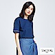 SOMETHING 刺繡圖騰圓領T恤-女-中古藍 product thumbnail 1