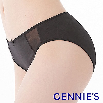 Gennies 華麗蕾絲系列-低腰內褲(GB72)-黑色